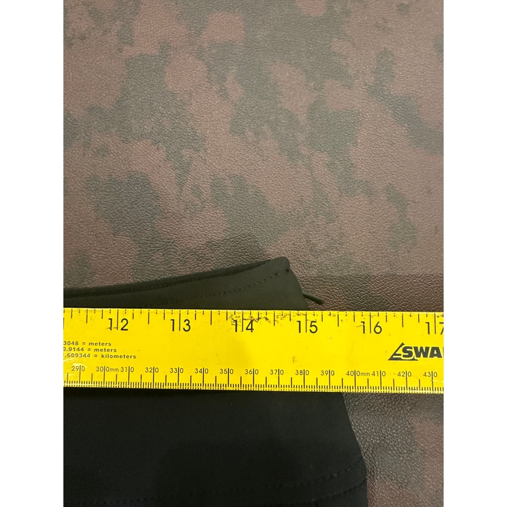 Athleta Brooklyn Wide Leg Crop Pants Black W 10 Side Zip High Rise Seam Front - Picture 8 of 10